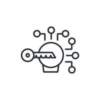 Access icon. .Editable stroke.linear style sign for use web design,logo.Symbol illustration. vector