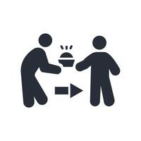 give food icon. .Editable stroke.linear style sign for use web design,logo.Symbol illustration. vector
