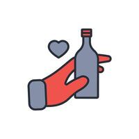 beer tasting icon. .Editable stroke.linear style sign for use web design,logo.Symbol illustration. vector