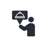 order food icon. .Editable stroke.linear style sign for use web design,logo.Symbol illustration. vector