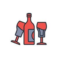 Beer Bottle icon. .Editable stroke.linear style sign for use web design,logo.Symbol illustration. vector