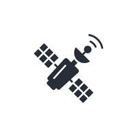 Satellite icon. .Editable stroke.linear style sign for use web design,logo.Symbol illustration. vector