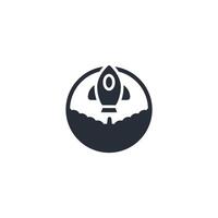 rocket launch icon. .Editable stroke.linear style sign for use web design,logo.Symbol illustration. vector