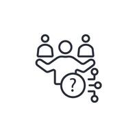 Anonymity icon. .Editable stroke.linear style sign for use web design,logo.Symbol illustration. vector