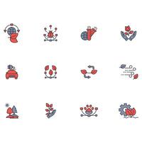 Environment icon set..Editable stroke.linear style sign for use web design,logo.Symbol illustration. vector