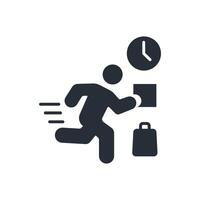 fast delivery icon. .Editable stroke.linear style sign for use web design,logo.Symbol illustration. vector