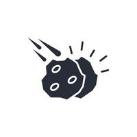 asteroid icon. .Editable stroke.linear style sign for use web design,logo.Symbol illustration. vector