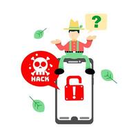 How to protect your phone from hackers vector