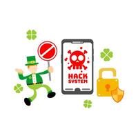 How to protect your smartphone from hackers vector