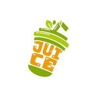 Juice logo design vector