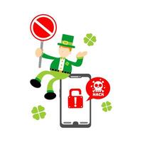 St patrick's day phishing scam vector