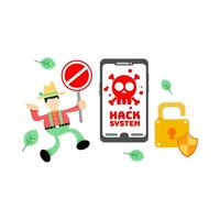 How to protect your phone from hackers vector