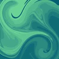 A green and blue swirl background with a wave vector