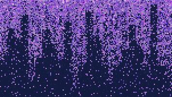 Pixel game texture pattern . Abstract ai data grid design with cube explosion effect. Future art for metaverse. Random fade fragments for digital network space concept. Tv screen wallpaper. vector