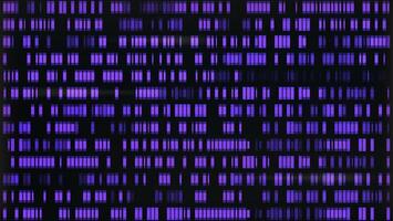 Dna sequence map. Chromosome genetic data pattern. Medical gene visualization background. Abstract glitch genome illustration for biology research graphic. Laboratory profile mapping analysis. vector