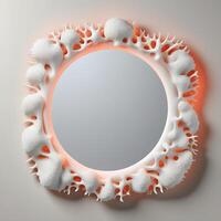 Minimalist Coral Reef Inspired Mirror photo