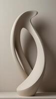 Neutral Toned Abstract Sculpture photo