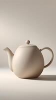 Elegant Neutral Toned Teapot photo