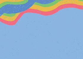 Abstract Retro Color In Blue Background vector