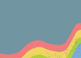 Abstract Rainbow Background with Retro Color vector
