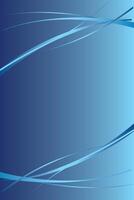 Smooth blue gradient with flowing stripes vector