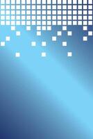 Dynamic blue gradient background with pixelated white squares vector