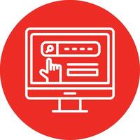 Featured Snippet Line Multi Circle Icon vector