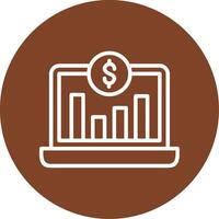 Paid Traffic Line Multi Circle Icon vector