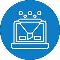 Conversion Line Multi Circle Icon vector
