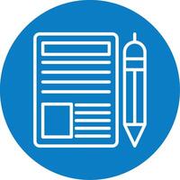 Blogger Line Multi Circle Icon vector