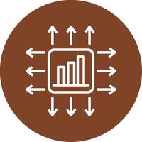 Performance Marketer Line Multi Circle Icon vector