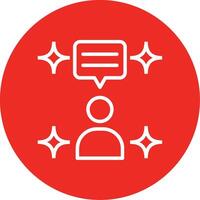 Consulting Line Multi Circle Icon vector