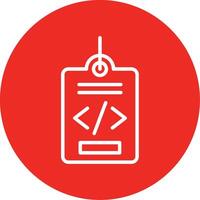 Meta Tags Line Multi Circle Icon vector