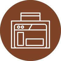 Google Search Console Line Multi Circle Icon vector