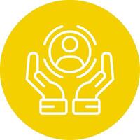 Customer Retention Line Multi Circle Icon vector