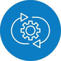 Optimization Line Multi Circle Icon vector