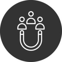 Customer Acquisition Line Multi Circle Icon vector