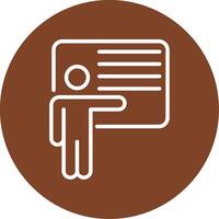 Coaching Line Multi Circle Icon vector
