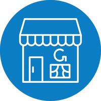 Google My Business Line Multi Circle Icon vector