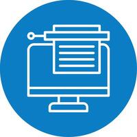 Bots Copywriting Line Multi Circle Icon vector