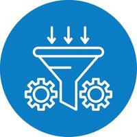 Conversion Rate Optimizer Line Multi Circle Icon vector