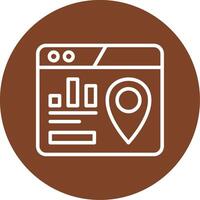 Map Pack Line Multi Circle Icon vector