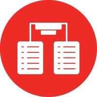 Keyword Proximity Glyph Multi Circle Icon vector