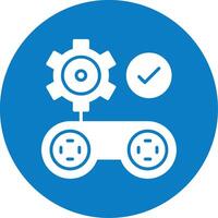 Gamification Glyph Multi Circle Icon vector