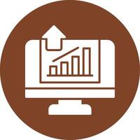 Growth Hacking Glyph Multi Circle Icon vector