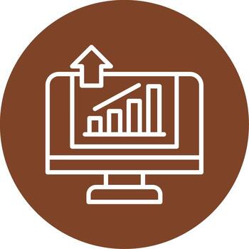 Growth Hacking Line Multi Circle Icon vector