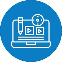 Create Content Line Multi Circle Icon vector