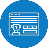 Online Contest Line Multi Circle Icon vector