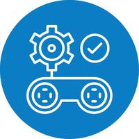 Gamification Line Multi Circle Icon vector