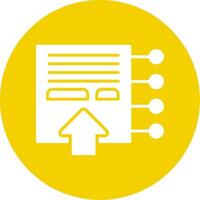 Interactive Content Glyph Multi Circle Icon vector